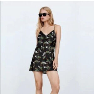 Zara Silk Mermaid Silk Mini Dress Size